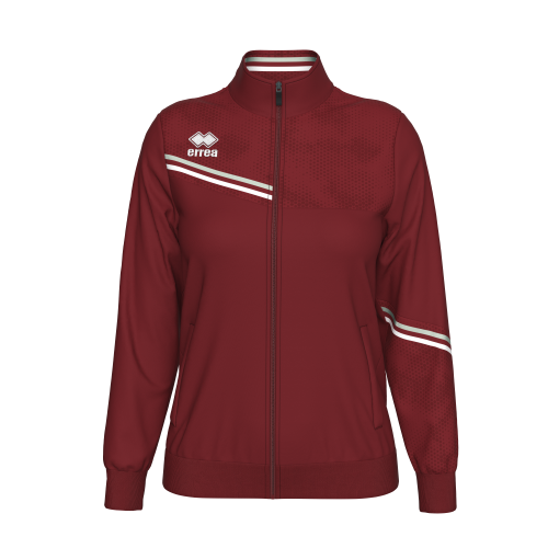 Bluza damska ESTELLA bordowo-szaro-biała