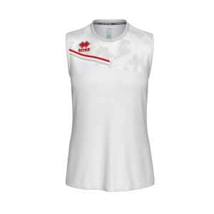 Koszulka damska ELOY biało-czerwono-szara