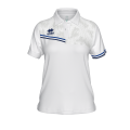 Damska koszulka polo EDEN biało-niebiesko-granatowa