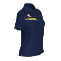 Damska koszulka polo EDEN granatowo-żółto-biała