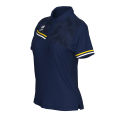 Damska koszulka polo EDEN granatowo-żółto-biała