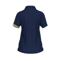 Damska koszulka polo EDEN granatowo-żółto-biała