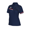 Damska koszulka polo EDEN granatowo-czerwono-biała