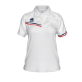 Damska koszulka polo EDEN biało-granatowo-czerwona