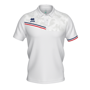 Koszulka Polo EMIR biało-granatowo-czerwona