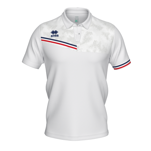 Koszulka Polo EMIR biało-granatowo-czerwona