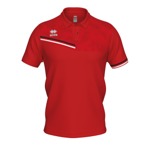 Koszulka Polo EMIR czerwono-czarno-biała