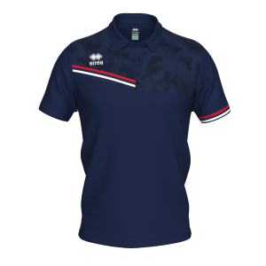 Koszulka Polo EMIR granatowo-czerwono-biała