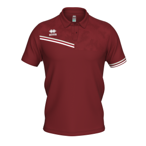 Koszulka Polo EMIR bordowo-szaro-biała