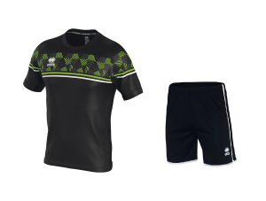 KOMPLET MECZOWY DIAMANTIS/BONN czarno-zielono-biały