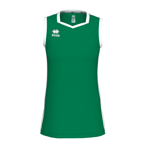 Koszulka damska BECKY zielono-biała