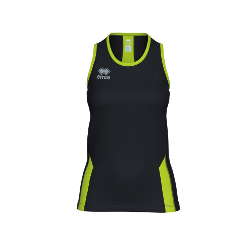 Koszulka REGIS WOMAN czarno-jaskrawozielona