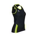 Koszulka REGIS WOMAN czarno-jaskrawozielona