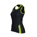 Koszulka REGIS WOMAN czarno-jaskrawozielona