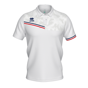Koszulka Polo EMIR biało-granatowo-czerwona