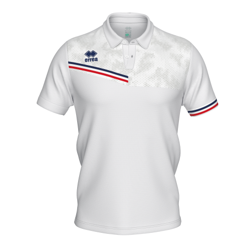 Koszulka Polo EMIR biało-granatowo-czerwona