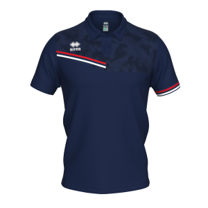 Koszulka Polo EMIR granatowo-czerwono-biała