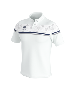 Koszulka Polo DOMINIC biało-granatowo-szara