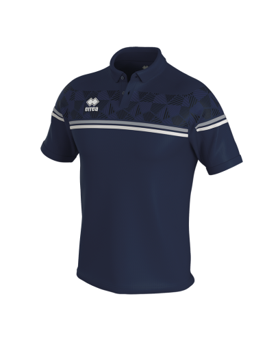 Koszulka Polo DOMINIC granatowo-szaro-biała