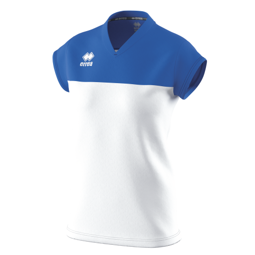 Koszulka damska BESSY biało-niebieska