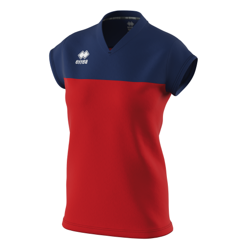 Koszulka damska BESSY czerwono-granatowa