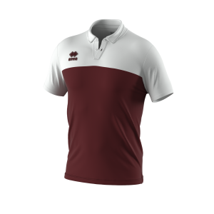 Koszulka Polo BOB bordowo-biała