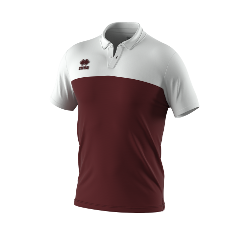Koszulka Polo BOB bordowo-biała
