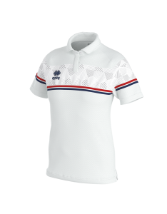 Damska koszulka Polo DARYA biało-czerwono-granatowa 