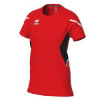 Koszulka damska CORINNE czerwono-czarno-biała