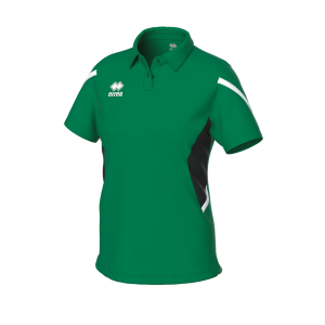 Koszulka damska Polo CARMEN zielono-czarno-biała