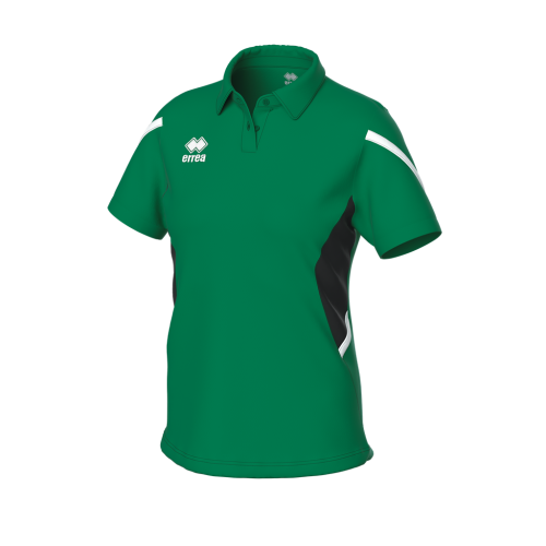 Koszulka damska Polo CARMEN zielono-czarno-biała