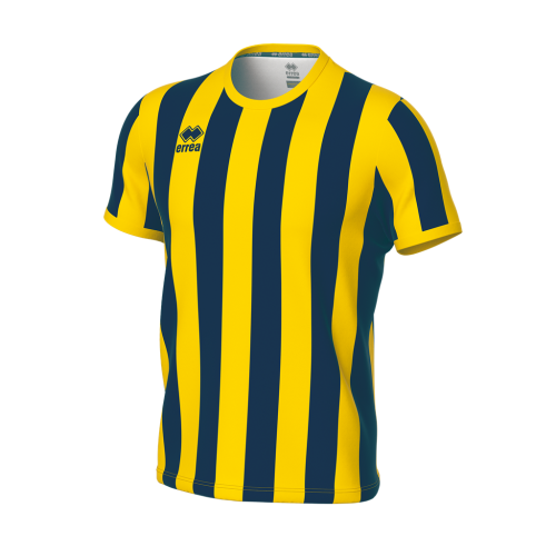 Koszulka STRIP granatowo-żółta
