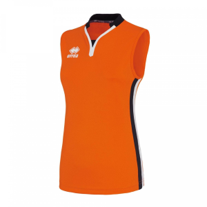 Koszulka damska HELENS pomarańczowo-czarno-biała