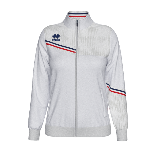 Bluza damska ESTELLA biało-granatowo-czerwona